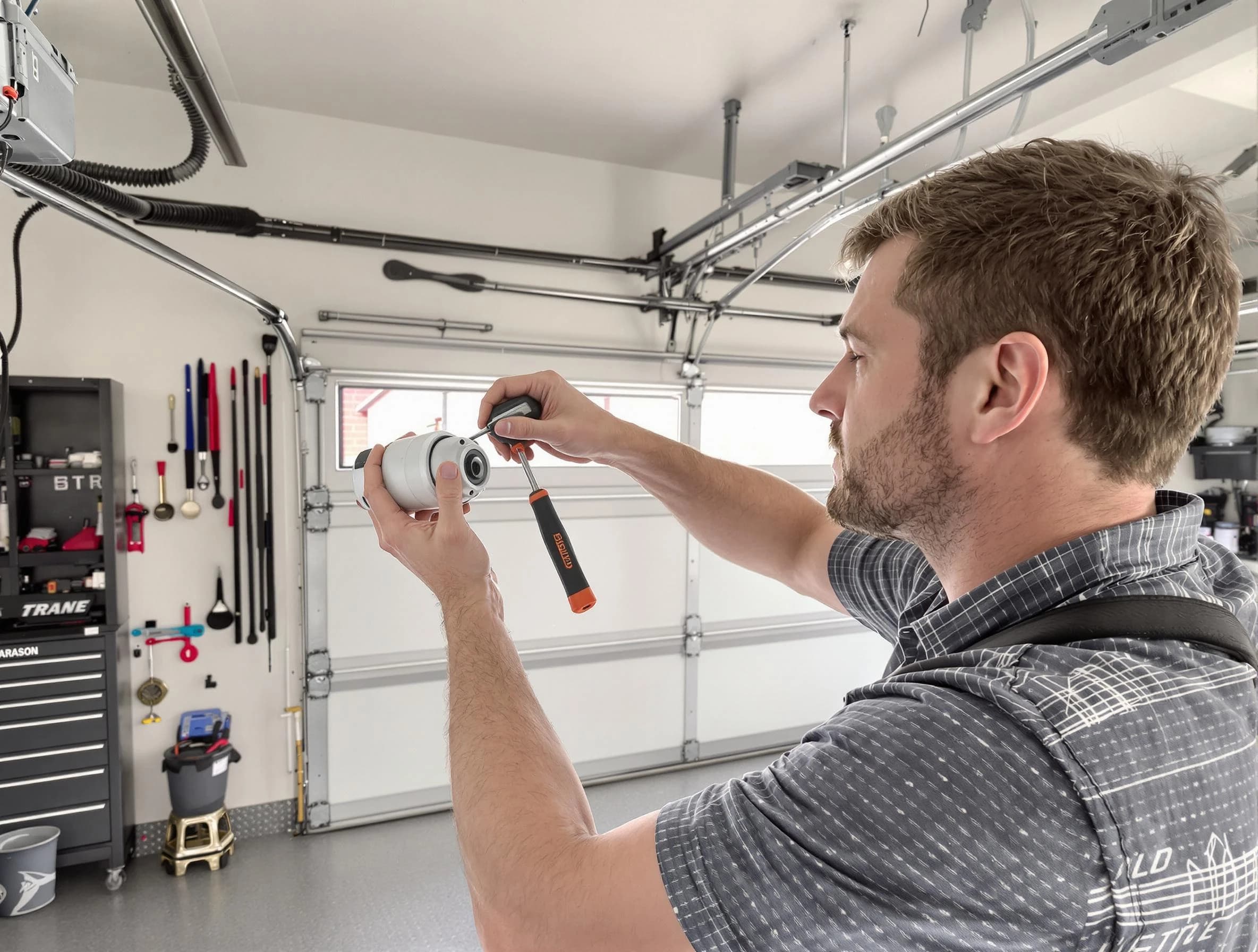 Garage door opener repair service by Montville Garage Door Repair in Montville