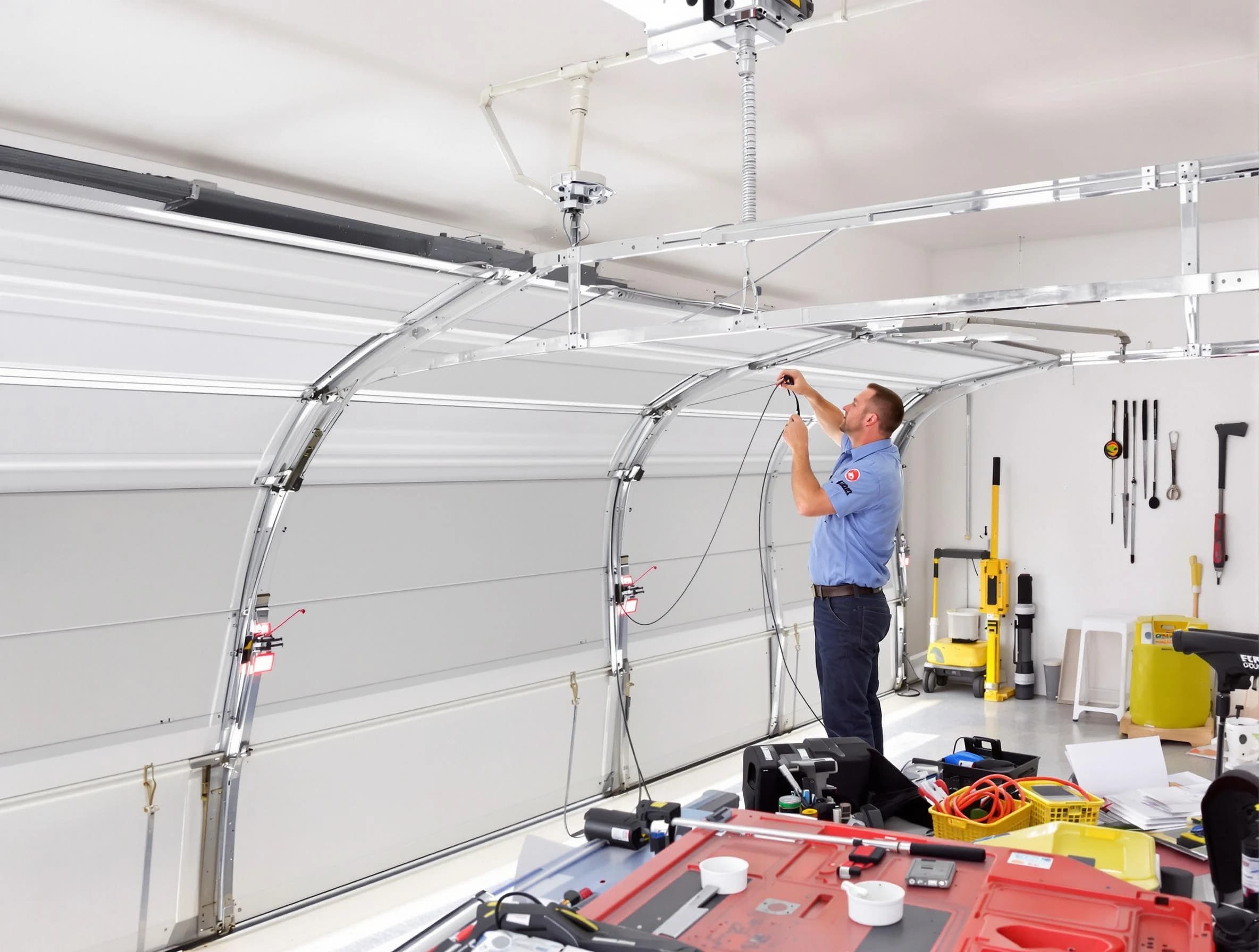 Garage door cable repair service by Montville Garage Door Repair in Montville