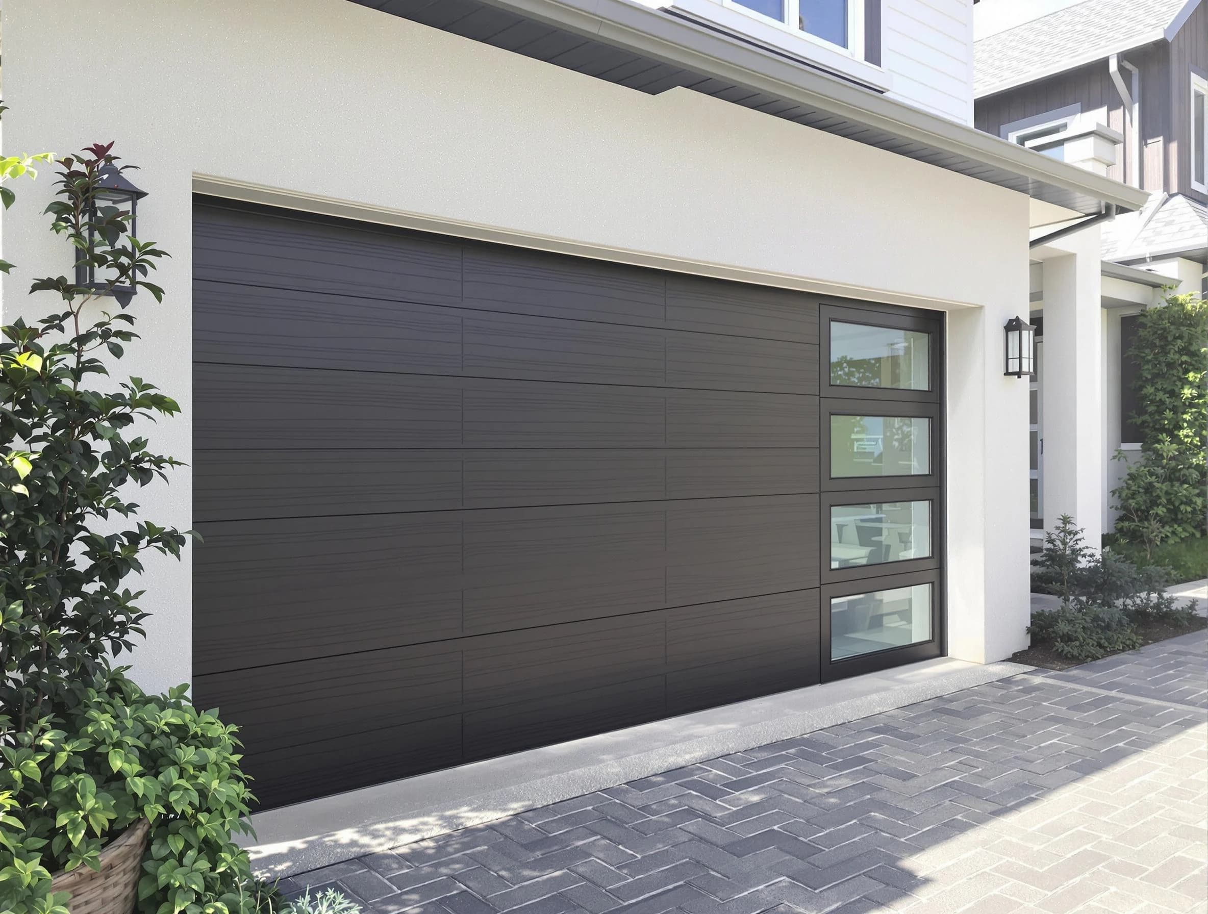 Custom garage door installation by Montville Garage Door Repair in Montville