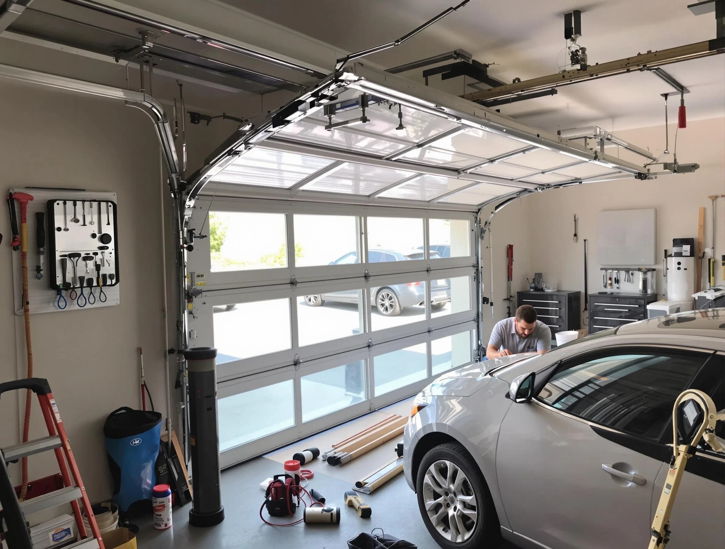 Garage door noise reduction service by Montville Garage Door Repair in Montville