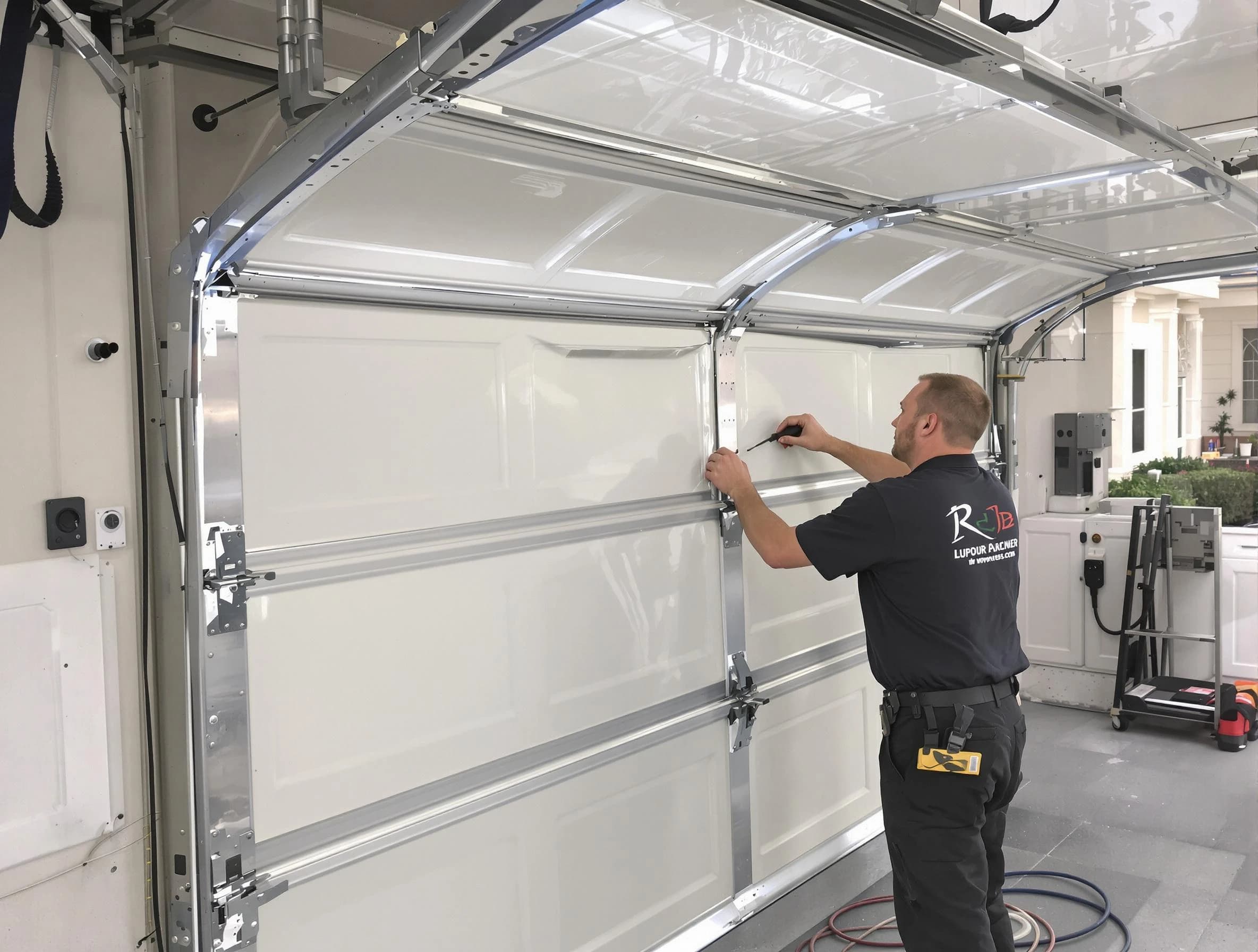 Montville Garage Door Repair professional performing panel repair in Montville