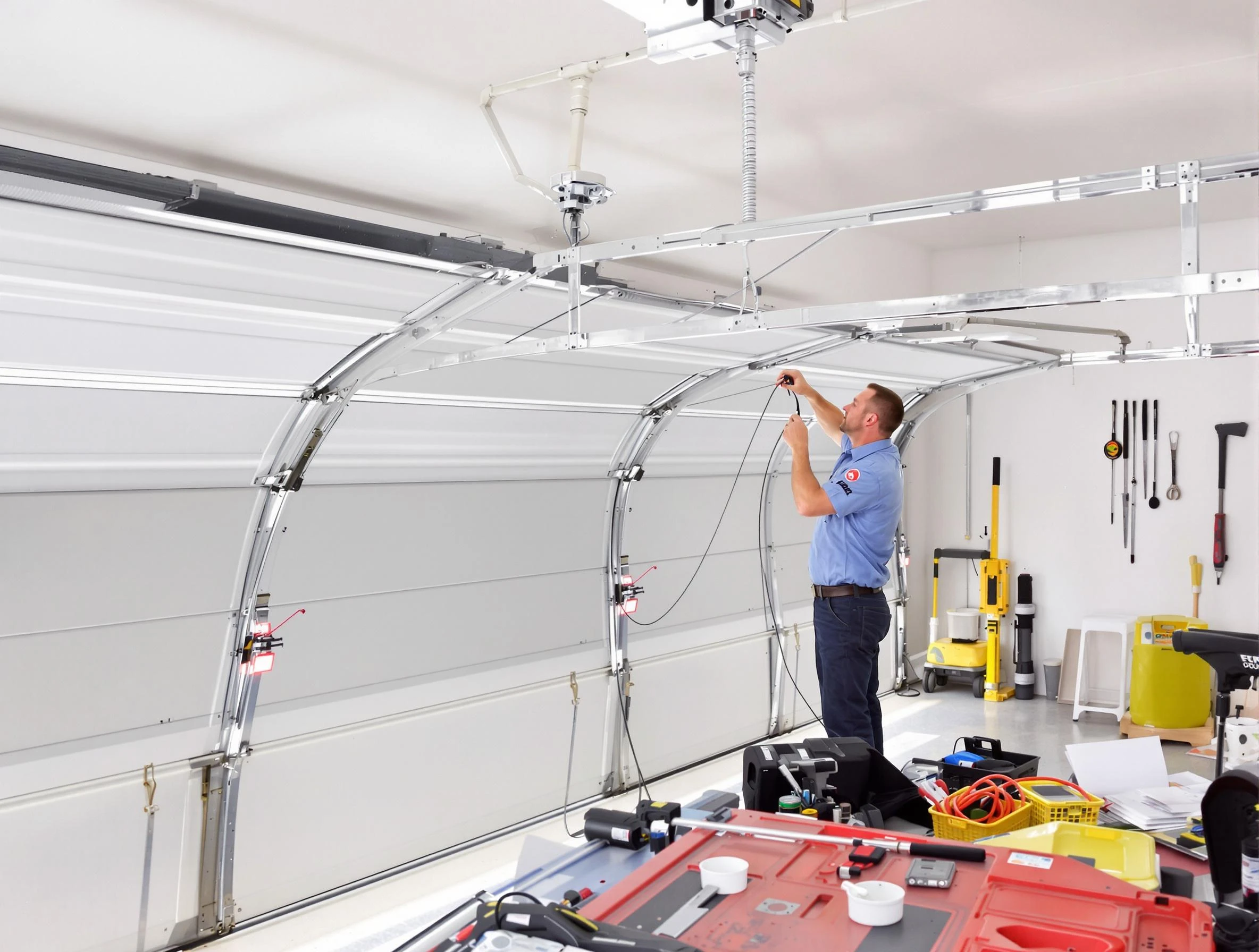 Garage door cable repair service by Montville Garage Door Repair in Montville