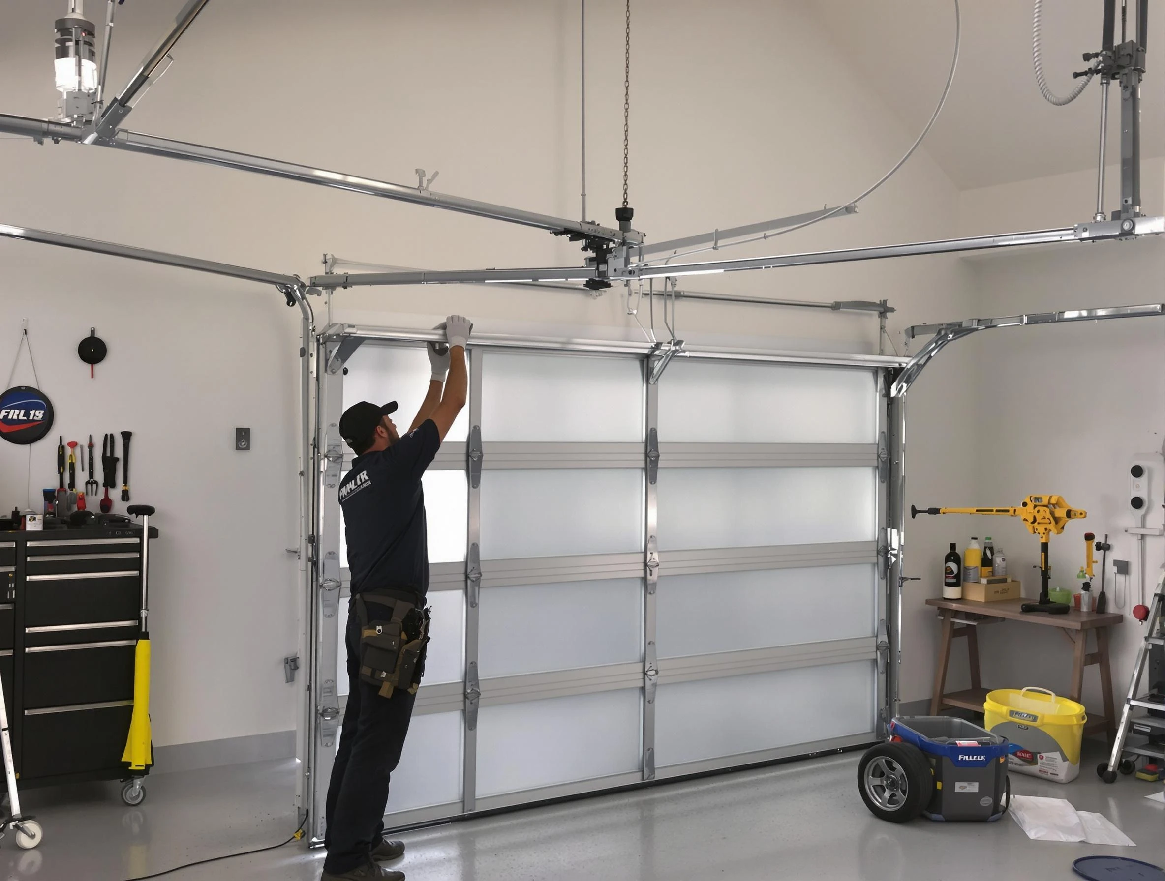 Montville Garage Door Repair certified team performing precision garage door installation in Montville