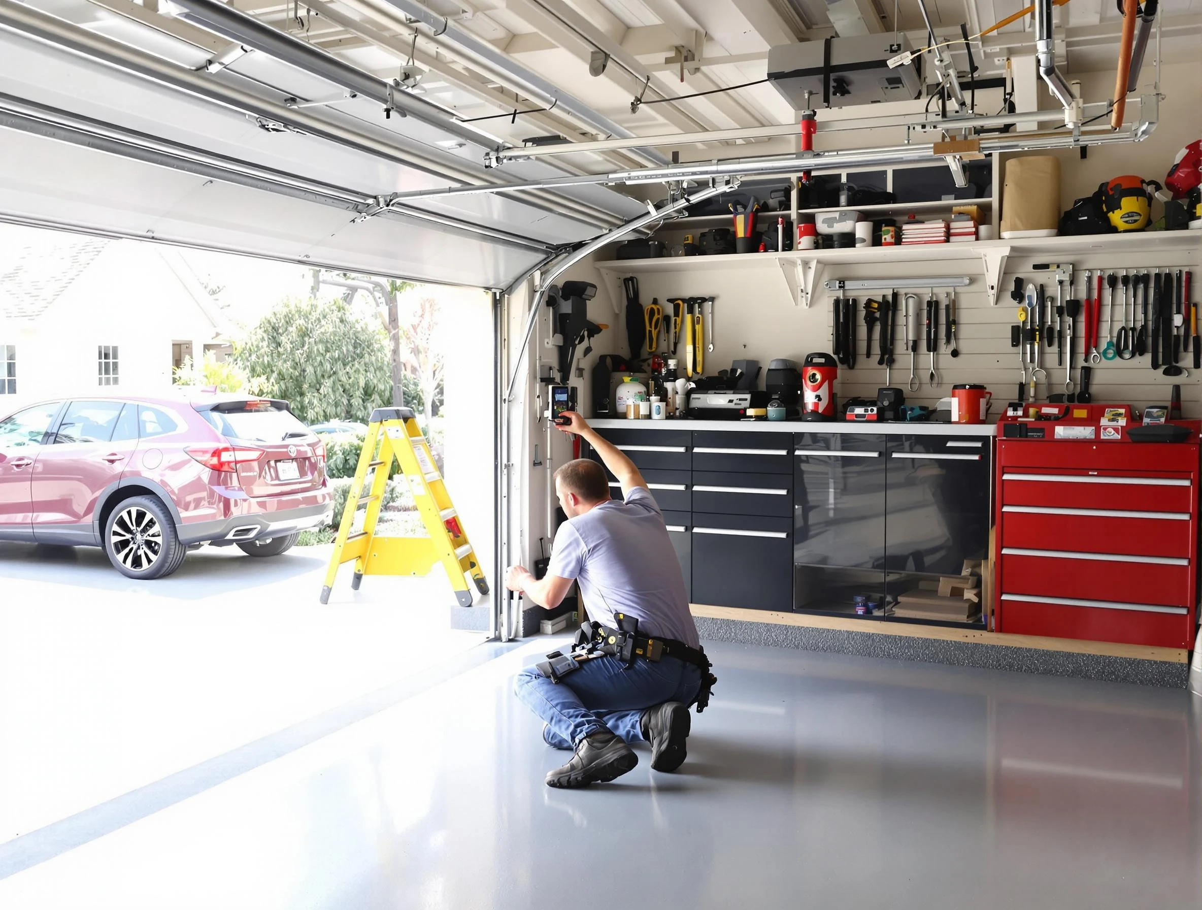 Local garage door repair service by Montville Garage Door Repair in Montville